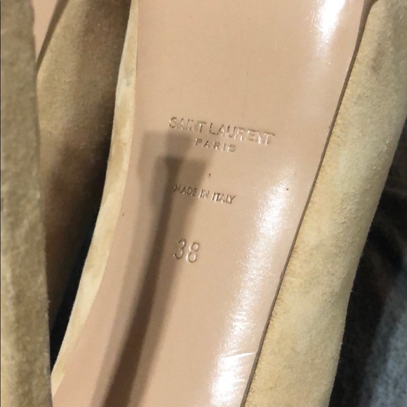 Yves Saint Laurent Suede Patent Toe Platforms - Picture 4 of 6